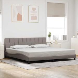 Rám postele bez matrace Hanko taupe 200 x 200 cm textil 3310416