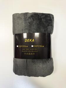 Měkoučká mikroplyšová deka – tmavě šedá, 150×200 cm / 200×230 cm Velikost: 150×200 cm