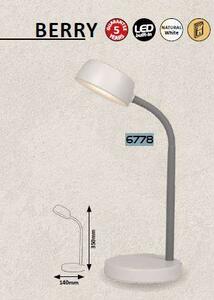 LED stolní flexibilní lampa BERRY, bílá