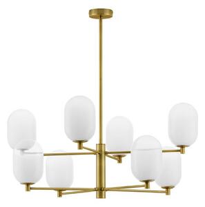 Nova Luce Balor G9 skleněný závěsný lustr 80cm