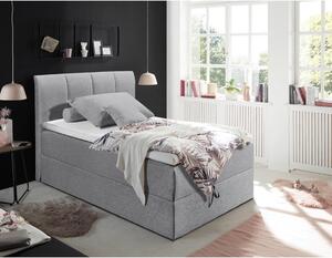 Boxspring postel GRANADA šedá 120x200 cm