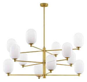 Nova Luce Balor G9 skleněný závěsný lustr 100cm