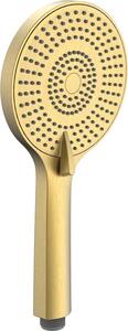 SAPHO Ruční masážní sprcha, 3 režimy sprchování, průměr 120 mm, ABS/zlato mat SK879GB