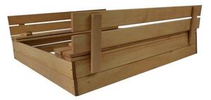 DIP-MAR borovicové dřevěné pískoviště s krytem a lavičkou impregnované 160x160 cm