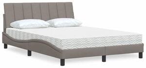 Postel s matrací Hanko taupe 120 x 200 cm textil 3310521