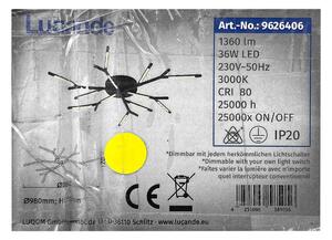 Lucande - LED Stmívatelné stropní svítidlo CUERNO LED/36W/230V