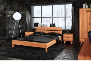 Dvoulůžková postel z bukového dřeva 140x200 cm Greg 2 - The Beds