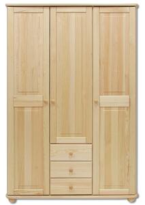 SF101 dřevěná skříň z masivní borovice Drewmax (Kvalitní nábytek z borovicového masivu)