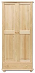 SF102 dřevěná skříň z masivní borovice Drewmax (Kvalitní nábytek z borovicového masivu)