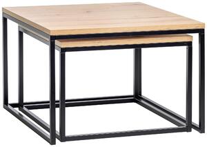 SADA KONFERENČNÍCH STOLKŮ, dřevo, 60-70/40-46/60-70 cm Carryhome - Konferenční stolky