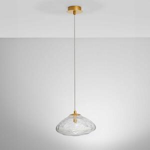 Nova Luce King G9 skleněné závěsné svítidlo zlaté 260 mm