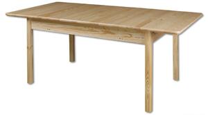 ST102 140(180)x90 cm dřevěný rozkládací jídelní stůl z masivní borovice Drewmax (Kvalitní nábytek z borovicového masivu)