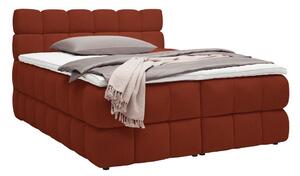 Boxspring postel BUBBLE BOX 160/200 cm, rezavá