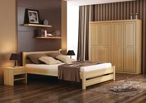 LK180-80 dřevěná postel masiv buk Drewmax (Kvalitní nábytek z bukového masivu)