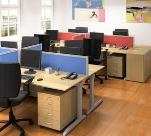 Kancelářský stůl 1600x1200/800x742 mm Alfa 307 (pravý)