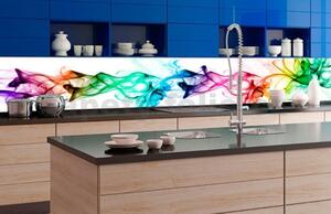 Samolepící tapety za kuchyňskou linku, rozměr 350 cm x 60 cm, kouř barevný, DIMEX KI-350-073