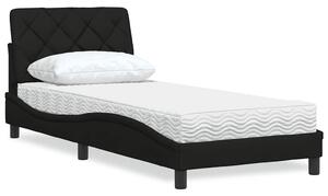 Postel s matrací černá 80 x 200 cm textil 3310701
