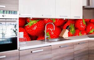Samolepící tapety za kuchyňskou linku, rozměr 260 cm x 60 cm, jahody, DIMEX KI-260-025