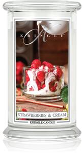 Kringle Candle Classic Strawberries & Cream vonná svíčka 623 g