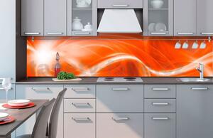 Samolepící tapety za kuchyňskou linku, rozměr 260 cm x 60 cm, abstrakt oranžový, DIMEX KI-260-037