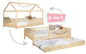 VÝSUVNÁ POSTEL, 90/200 cm, přírodní barvy MID.YOU - Online Only dětské postele, Online Only