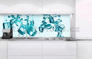 Samolepící tapety za kuchyňskou linku, rozměr 180 cm x 60 cm, kostky ledu, DIMEX KI-180-002