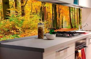 Samolepící tapety za kuchyňskou linku, rozměr 180 cm x 60 cm, les na podzim, DIMEX KI-180-045
