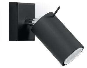 Sollux Lighting Nástěnné svítidlo RING černé
