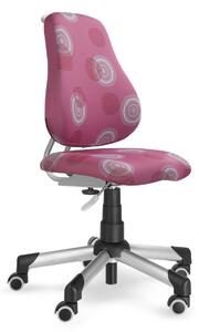 Dětská rostoucí židle Actikid A2 2428 090 kruhy růžové (Výškově i hloubkově stavitelná židle Mayer)