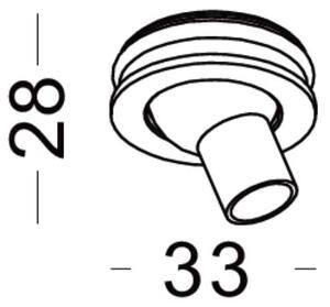 Micro Spot LED zápustné svítidlo natáčecí Ra>90 ⌀33mm - 1W