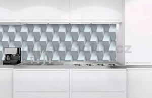 Samolepící tapety za kuchyňskou linku, rozměr 180 cm x 60 cm, 3D kostky, DIMEX KI-180-096