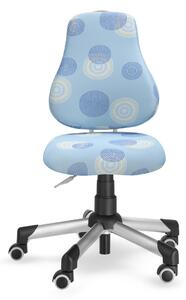 Dětská rostoucí židle Actikid A2 2428 092 kruhy modré (Výškově i hloubkově stavitelná židle Mayer)