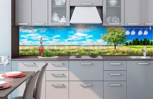 Samolepící tapety za kuchyňskou linku, rozměr 260 cm x 60 cm, rozkvetlý strom, DIMEX KI-260-085