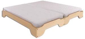 LK138-90 dřevěná stohovatelná postel masiv borovice jednolůžko 90x200 cm Drewmax (Kvalitní nábytek z borovicového masivu)