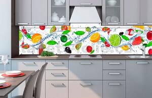 Samolepící tapety za kuchyňskou linku, rozměr 260 cm x 60 cm, ovoce, DIMEX KI-260-001