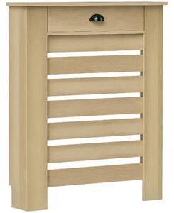 HOMCOM Kryt Radiátoru s Šuplíkem MDF Kryt Radiátoru do Obývacího Pokoje, Ložnice, Chodby 78x19x95,5 cm Dub | Aosom