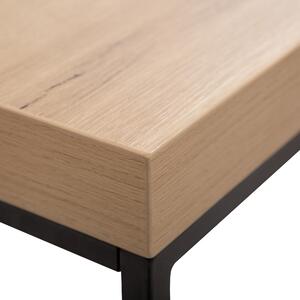 Konferenční stolek, světlé dřevo s černou DELANO