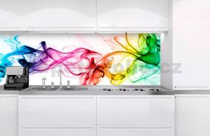 Samolepící tapety za kuchyňskou linku, rozměr 180 cm x 60 cm, kouř barevný, DIMEX KI-180-073