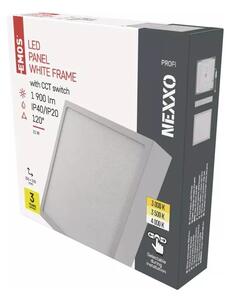 Bílé LED stropní svítidlo 22,5x22,5 cm Nexxo – EMOS