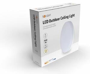 Solight LED venkovní osvětlení, přisazené, kulaté, IP54, 15W, 1150lm, 4000K, 22cm WO731-1