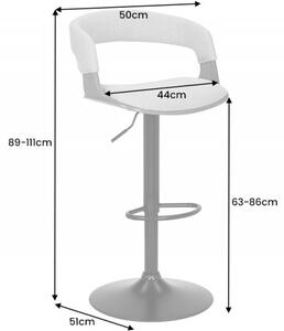 Barová židle MANHATTAN černá umělá kůže Nábytek | Jídelní prostory | Barové židle