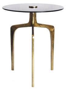 Zlatý odkládací stolek Abstract
