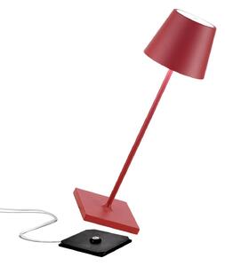 Zafferano Poldina stolní lampa aku IP65 červená