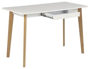 Designový psací stůl Niecy 117 cm bílý