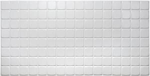Obkladové panely 3D PVC TP10009957, cena za kus, rozměr 960 x 480 mm, mozaika bílá malá, GRACE