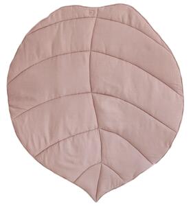 Moi Mili Pudrově růžová dětská hrací deka Leaf 120 x 110 cm