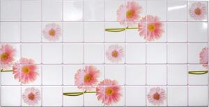 Obkladové panely 3D PVC TP10014007, cena za kus, rozměr 955 x 480 mm, květy gerbery, GRACE