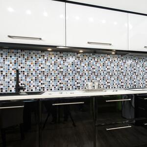 Obkladové panely 3D PVC TP10007058, cena za kus, rozměr 955 x 480 mm, mozaika Island modrá, GRACE