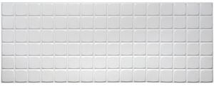 Obkladové panely 3D PVC TP10009958, cena za kus, rozměr 960 x 480 mm, mozaika bílá velká, GRACE