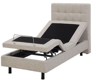 Polohovací postel Tkanina DUKE 80 x 200 cm Béžová
